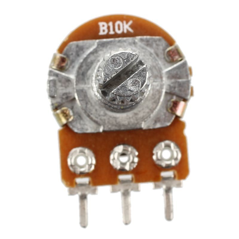 B10K 10K Ohm Adjustment Single Linear Rotary Potentiometer 5 Pcs