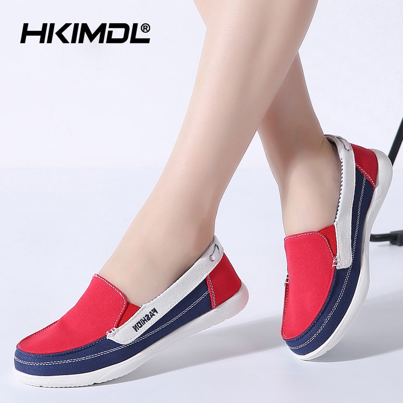 ladies canvas loafers