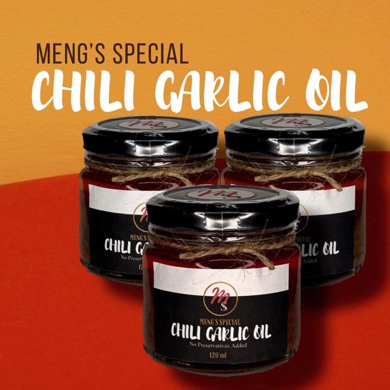 Meng's Special Chili Gralic oil 120ml and 200ml available Shopee