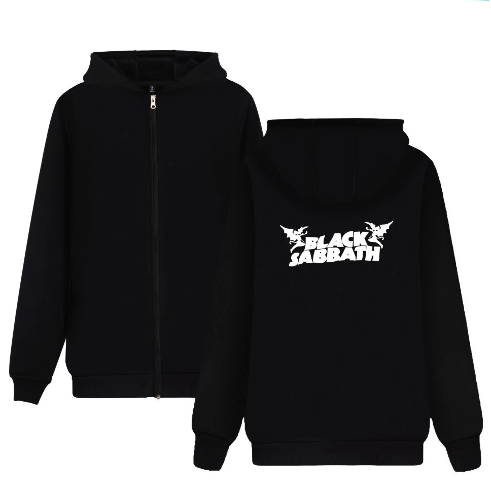 black sabbath zip hoodie