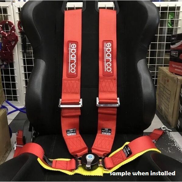 SPARCO Racing Seatbelt 3inch 4 point Seat Belt Harness Quick Release ...