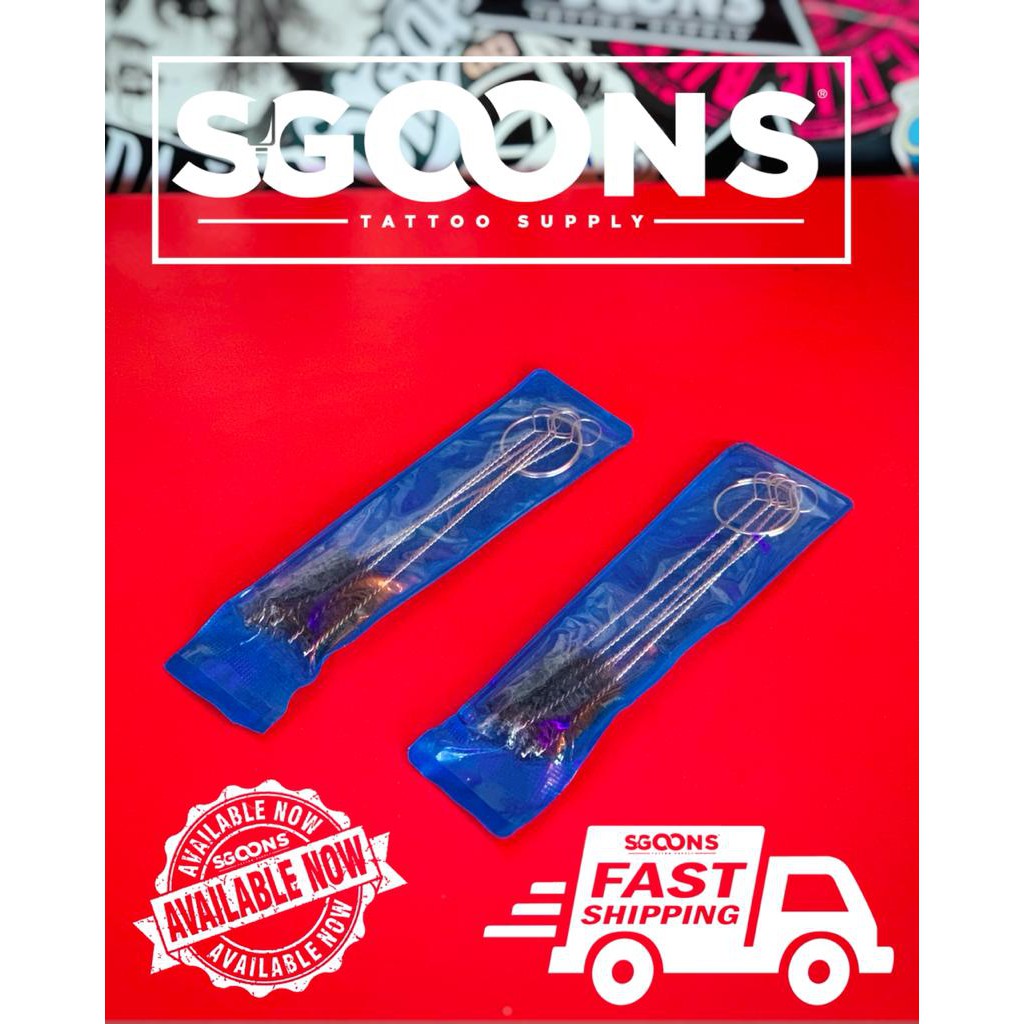 Stainless Steel Tattoo Equipment Tool Brush SGOONS TATTOO SUPPLY Shopee Philippines