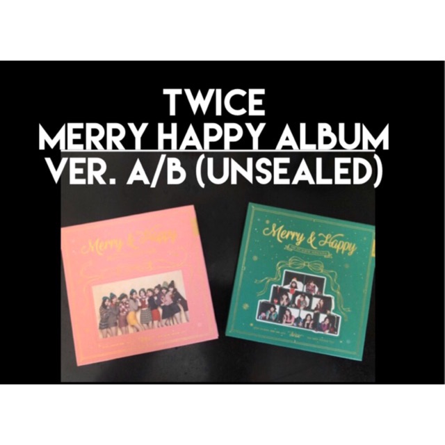 Twice Merry Happy Album Unsealed Shopee Philippines