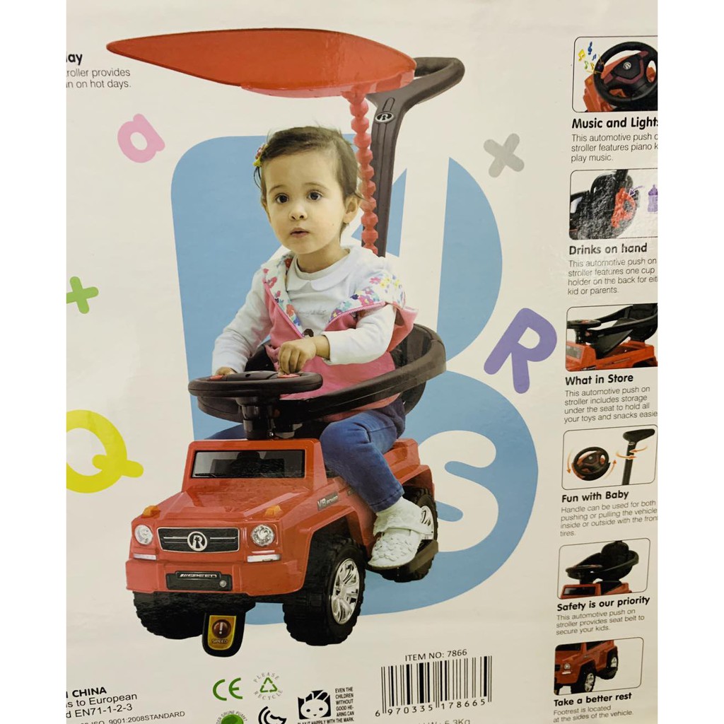 kids push car with handle