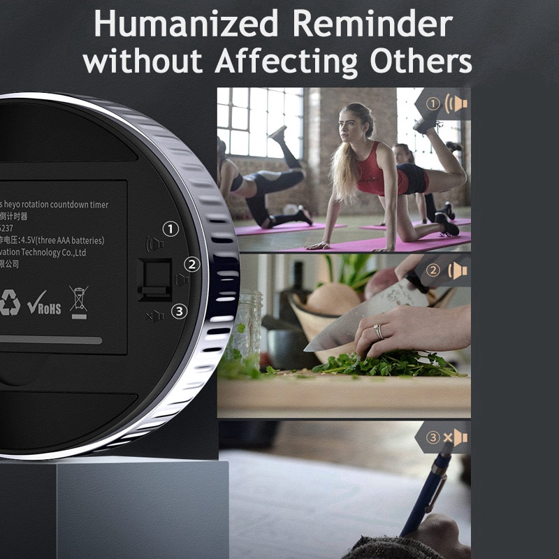 【COD】Baseus Magnetic Digital Timers Manual Countdown Kitchen Timer Countdown Alarm Clock Mechanical Cooking Timer Alarm Counter Clock