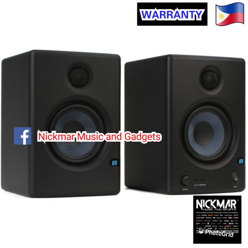 PreSonus Eris 4.5 Studio Monitors (Pair Left and Right Speaker) (Black ...