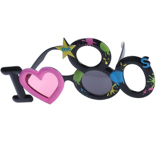 Novelty I Love the 80s Sunglasses 80s Generation Funny Party Glasses ...