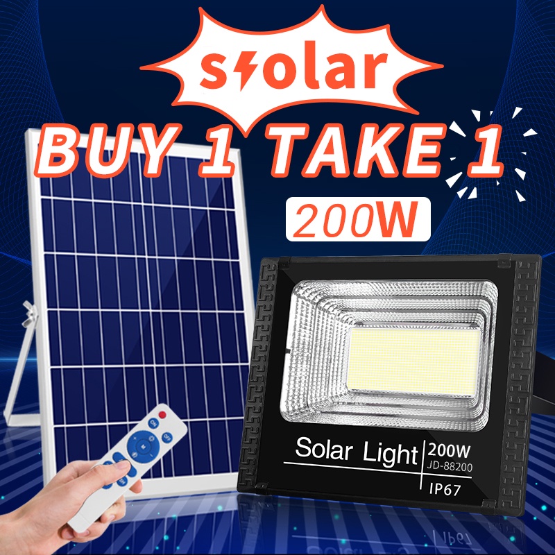 solar lights outdoor Waterproof Solar flood light 200watts Street Light