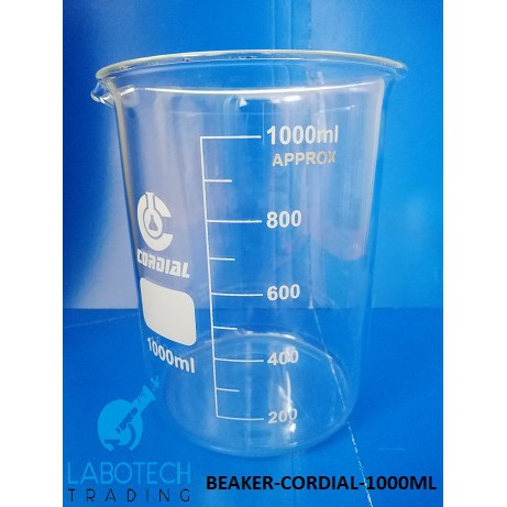 1000ml Glass Beaker Lowform Borosilicate Glass Shopee Philippines