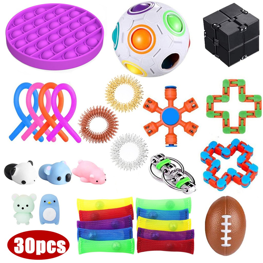 30 Pcs Sensory Toys Set For Kids And Adults Relieves Stress And Anxiety Fidget Toy Special Toys Assortment For Birthday Party Favors Shopee Philippines