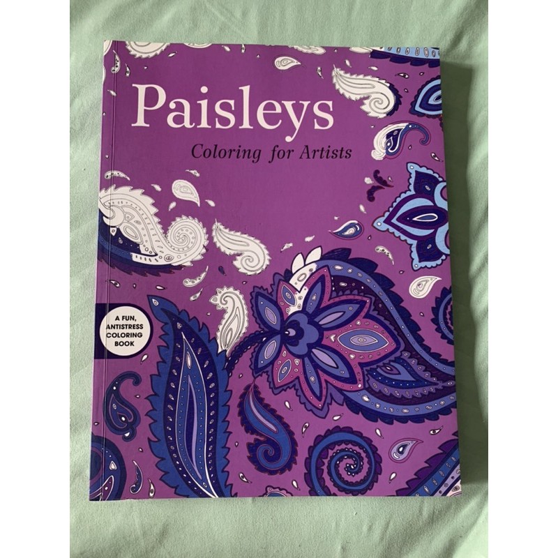 Download Paisleys Adult Coloring Book For Anti Stress Shopee Philippines