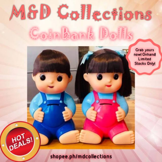 coin bank doll