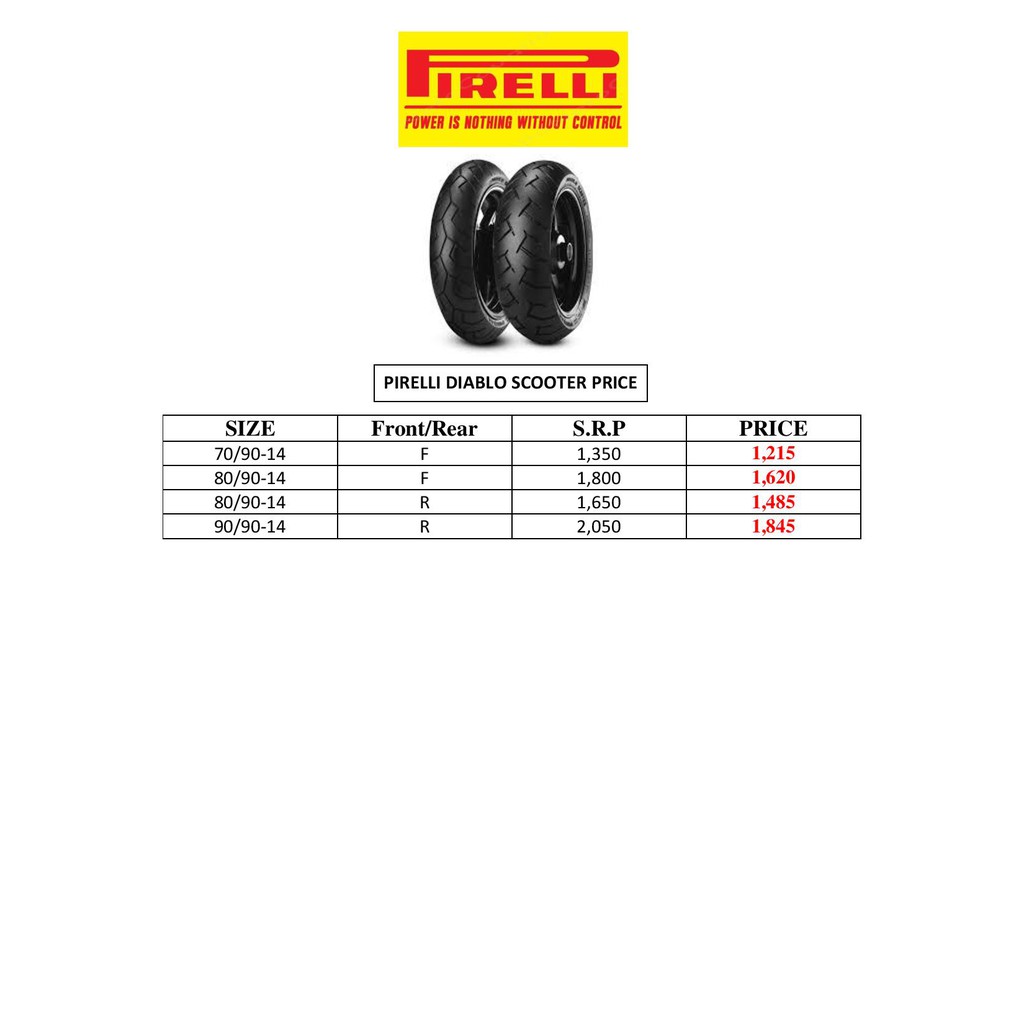 Pirelli Tyre Pressure Chart Motorcycle