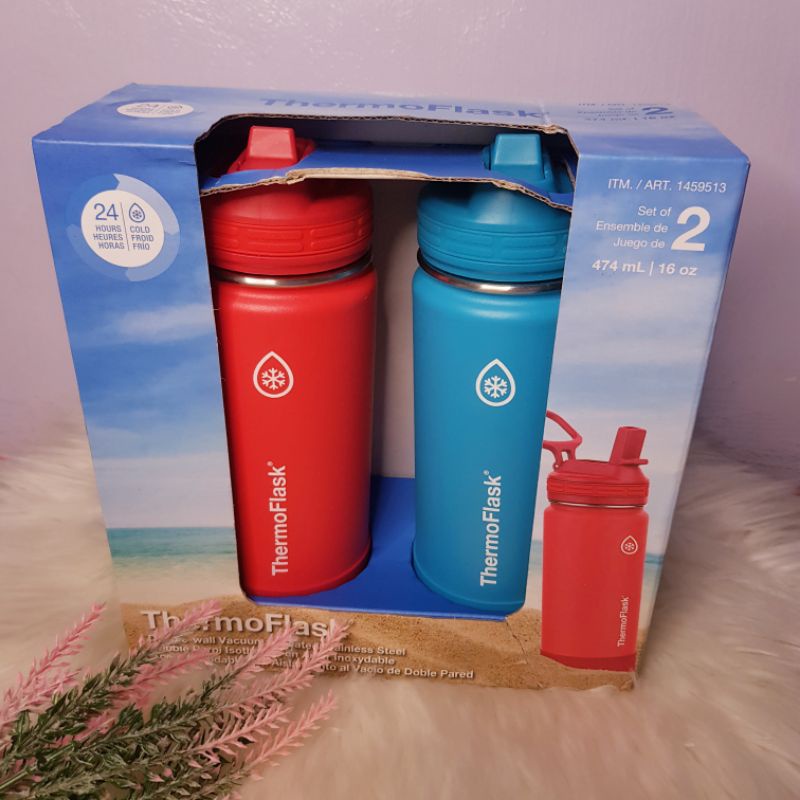 thermoflask insulated straw tumbler