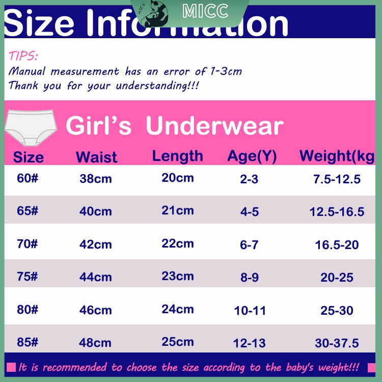 5 pieces cotton breathable underwear girl babygirl kids underwear kid panties briefs