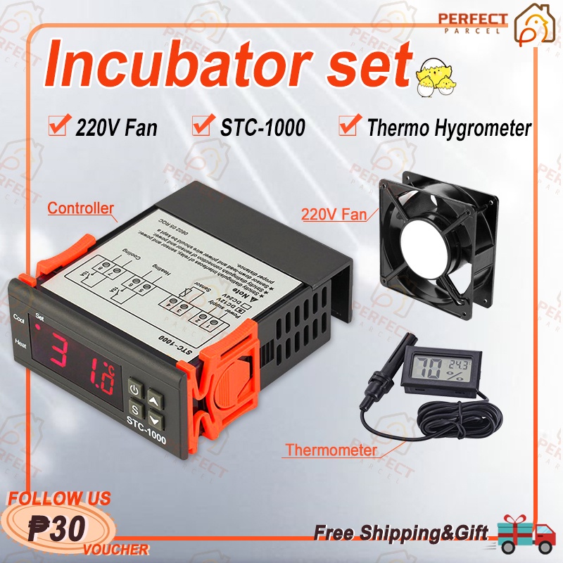 Incubator Kit 1 For Diy Incubator STC-1000 Digital Thermostat W3001 W3002 Incubatordog cage stackabl #1