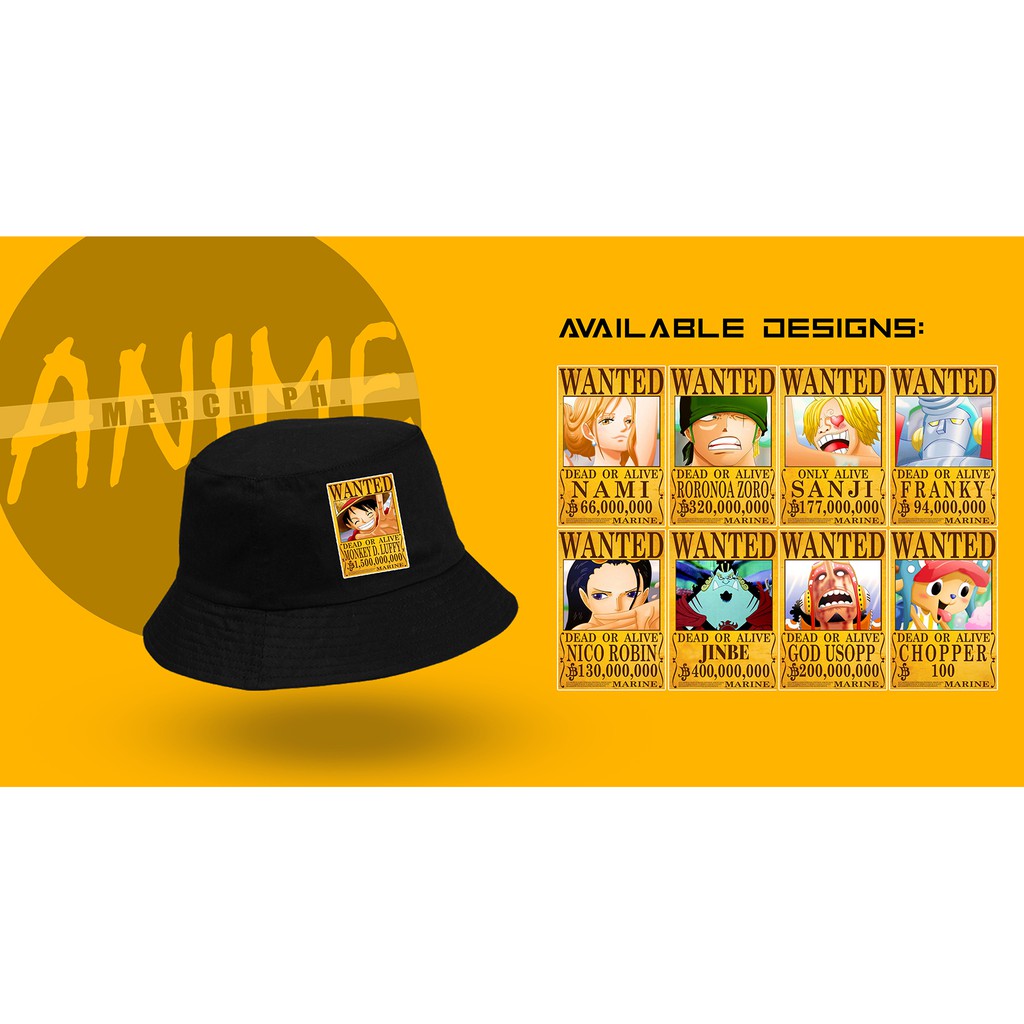 One Piece Bucket Hat Anime Merch Ph Shopee Philippines