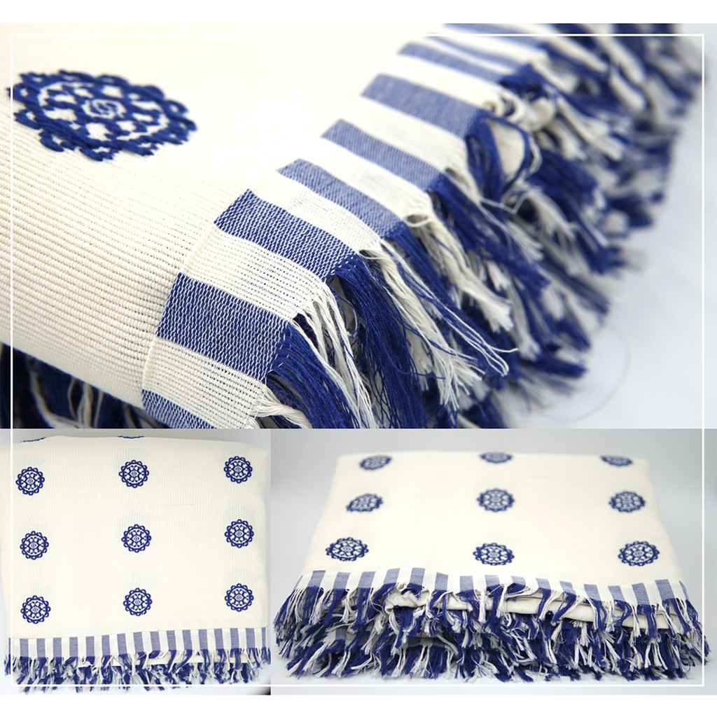 Ilocos Inabel Blanket (Sinan Kappi 4 panels with 2 Pillow Case
