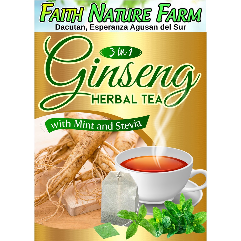 Philippine Ginseng Herbal Tea ( 10 Tea Bags ) | Shopee Philippines