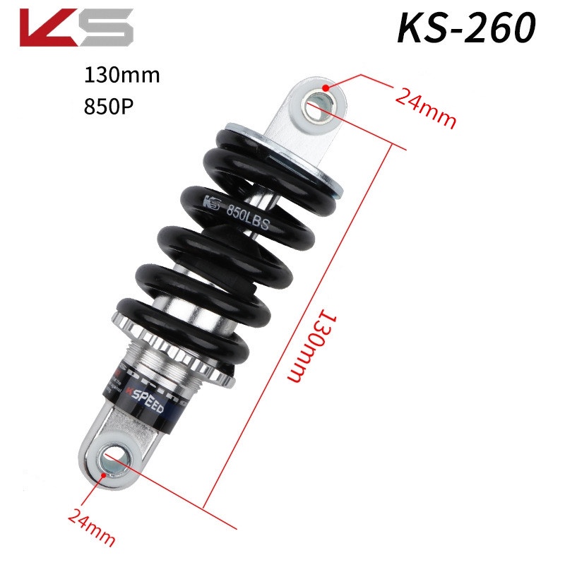 QUALITY MERCHANT Bicycle Rear Shock Absorber Spring MTB 125/150 165/190 Mm Rear End Mountain Bike Spring Shock Suspensions Adult Bicycle Damper 