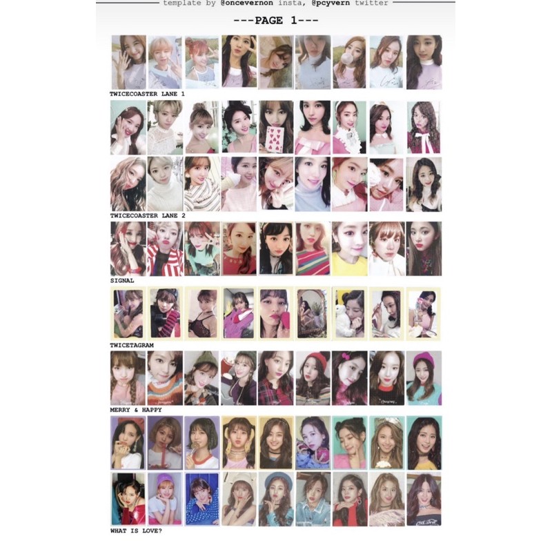 Twice Official Pob Photocard Sets All Eras Shopee Philippines