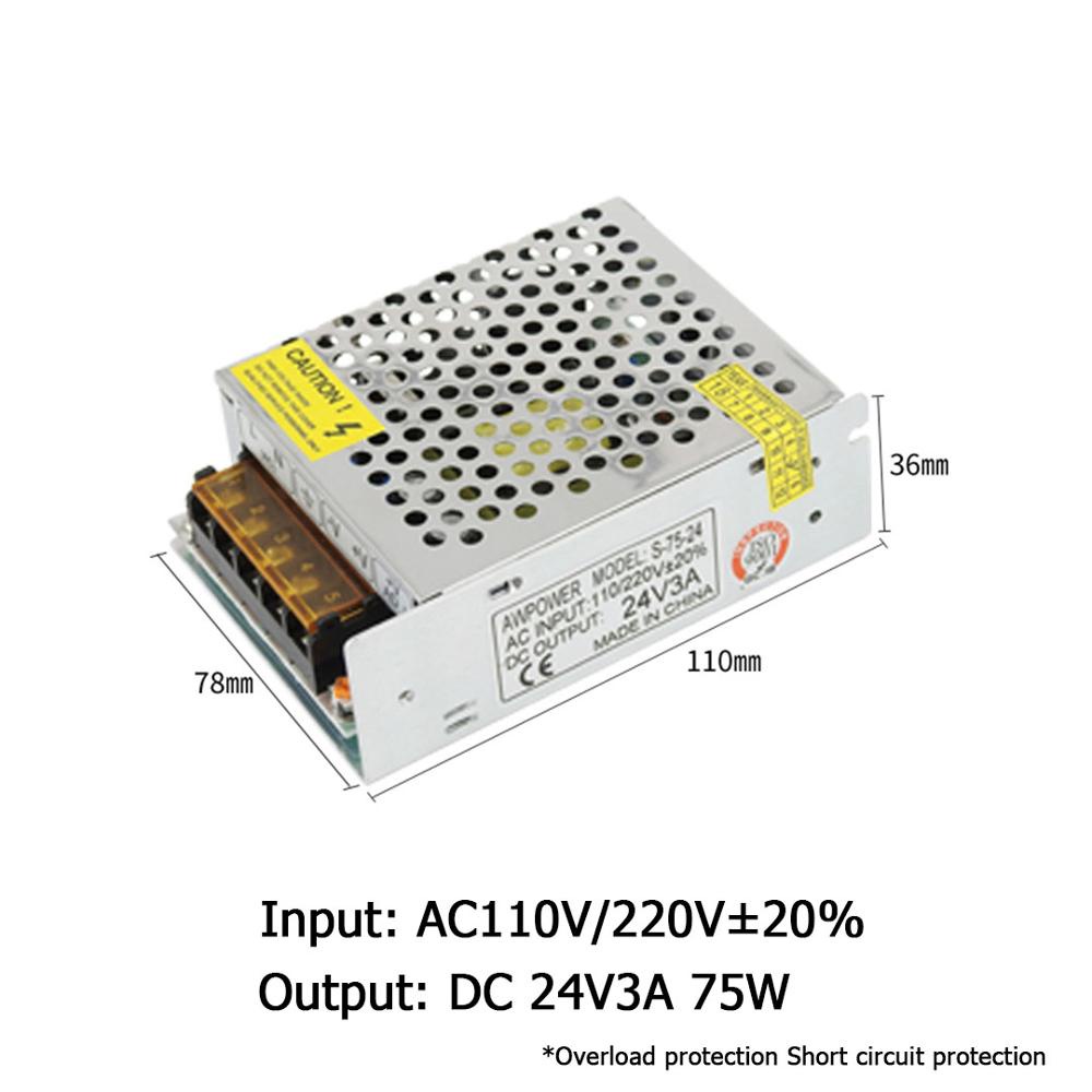 DC12V 24V Linear Motor Actuator Power Supply Adapter COD Shopee