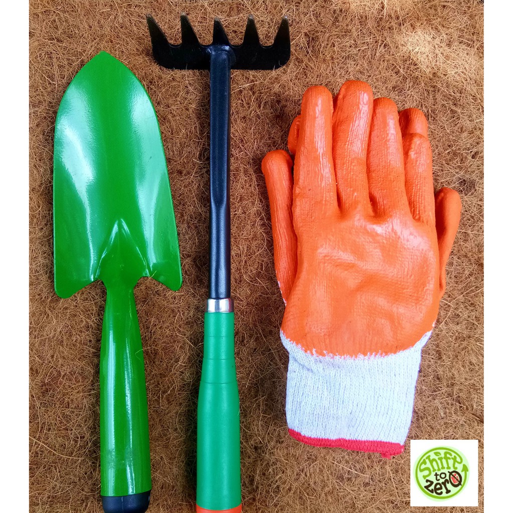 Gardening Tools (shovel, Rake & Gloves) ~cod~ 