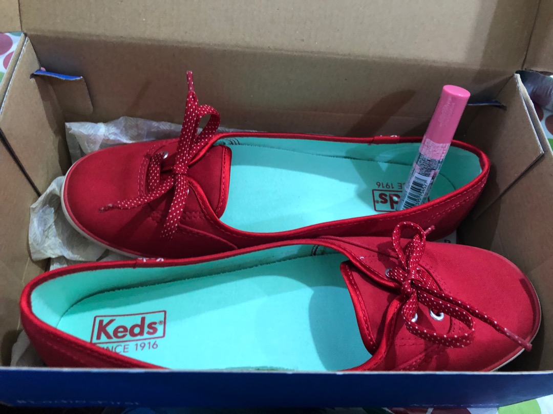 keds teacup red