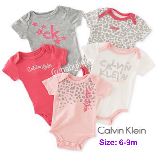 calvin klein baby girl onesies