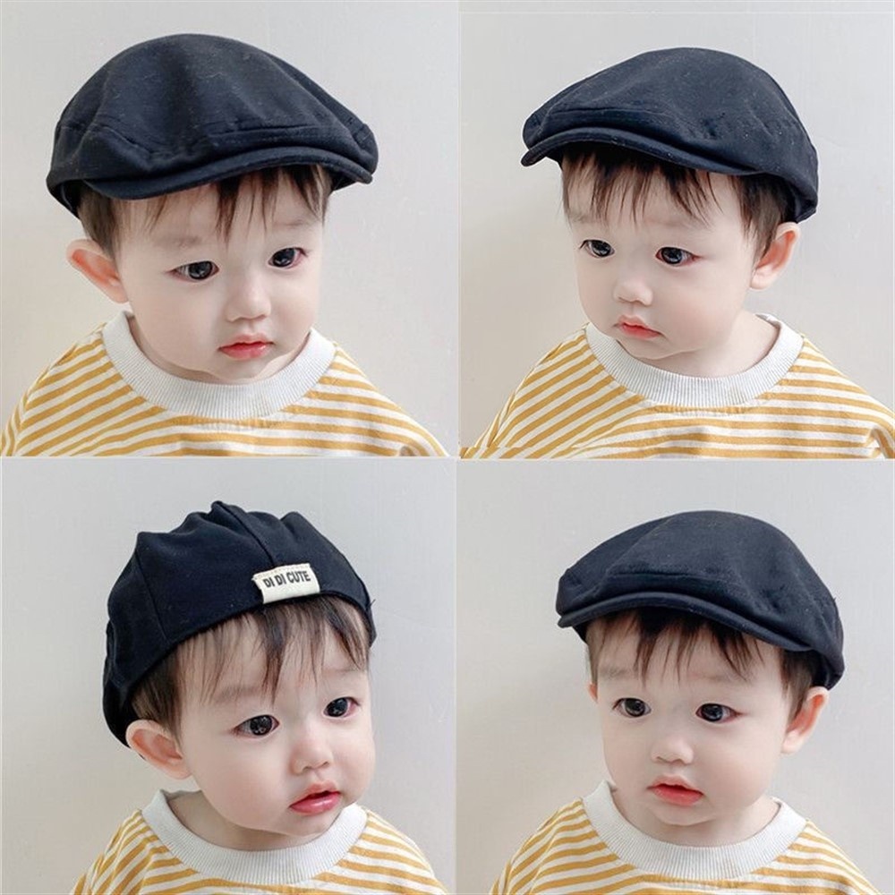 FIVSX Baby Hat Boy'S Forward Children'S Hip Hop Beret 1-3-Year-Old Reverse Duck T11.5 Boys A Children Hip-Hop Beret. Adult Printed Leather Cowboy Protection Outfit