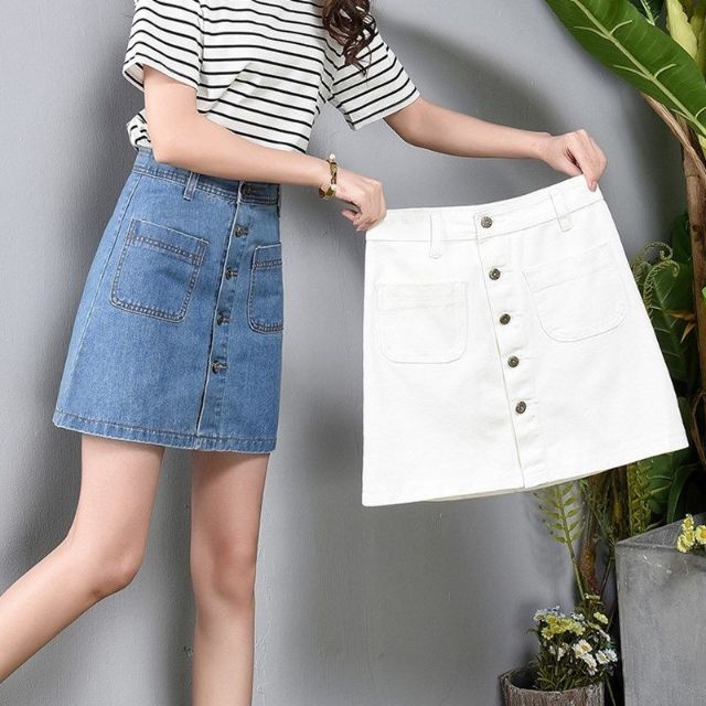 high waist palda maong