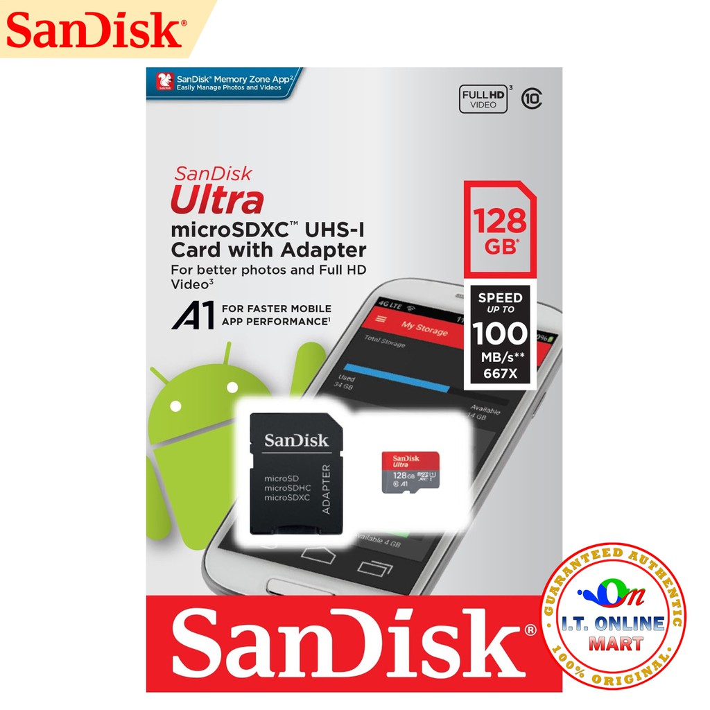 Sandisk Ultra Micro Sdxc 128gb Class 10 Memory Card Ubicaciondepersonascdmxgobmx 2149