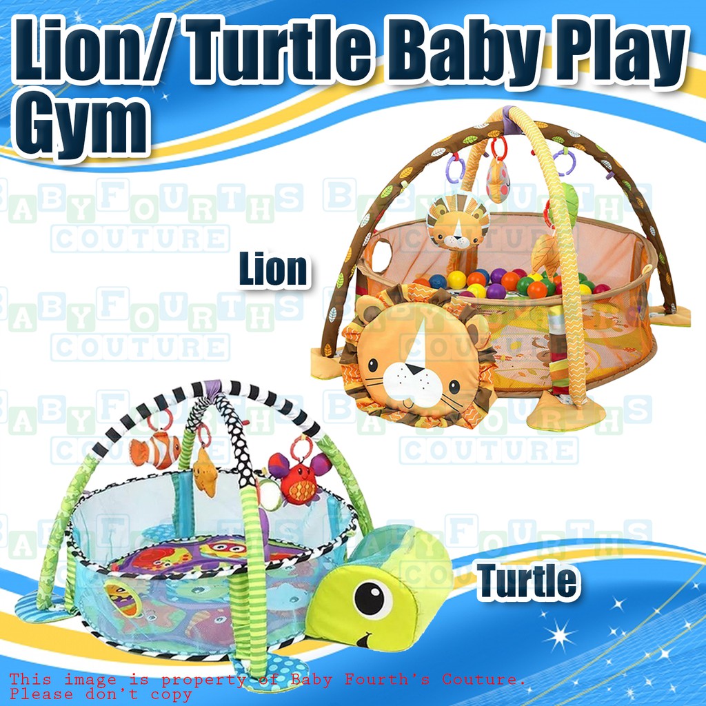 3 in 1 lion activity gym & ball pit