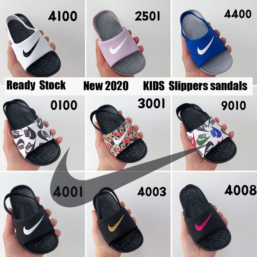 baby girl nike slides