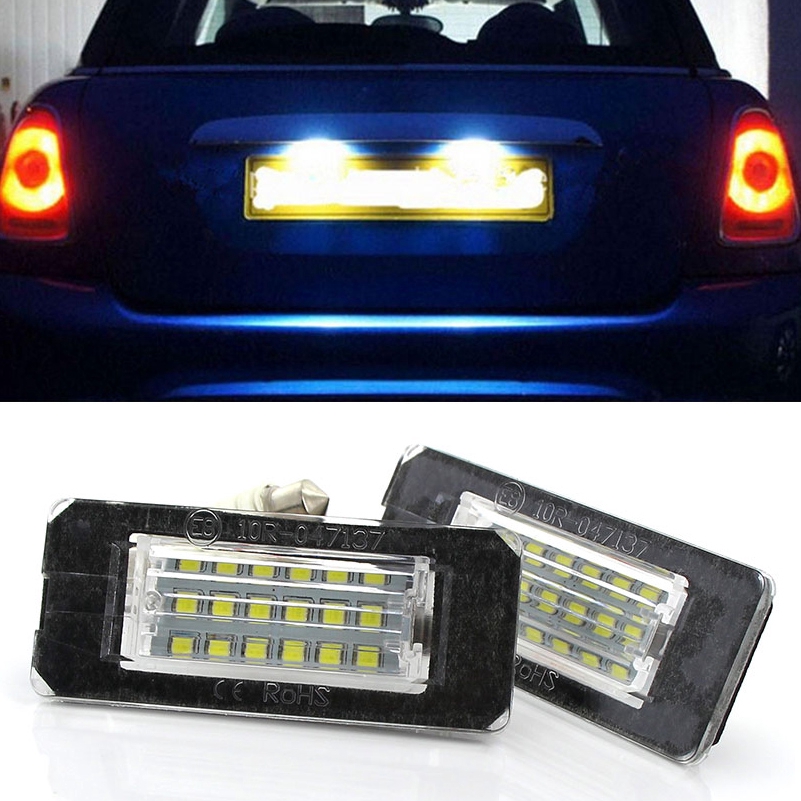 number plate with led light