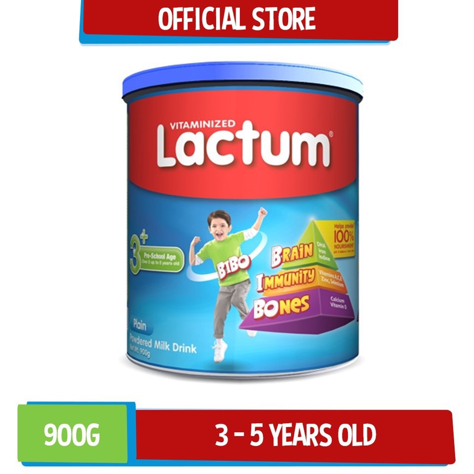 Lactum 3+ Plain Powdered Milk Drink 900g Shopee Philippines