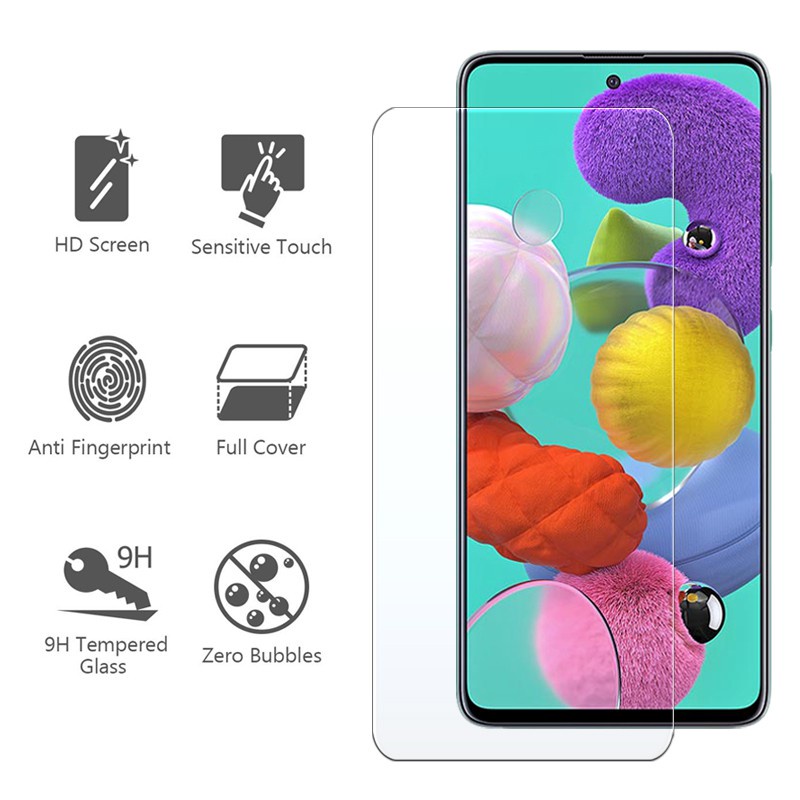 Samsung Galaxy A12 A02s A42 A21s M31 A72 A52 A02 A31 A11 A71 A51 M51 A01 A50 A30 A20 A10 A70 A50S A30S A20S A10S M11 9H Transparent Tempered Glass Screen Protector