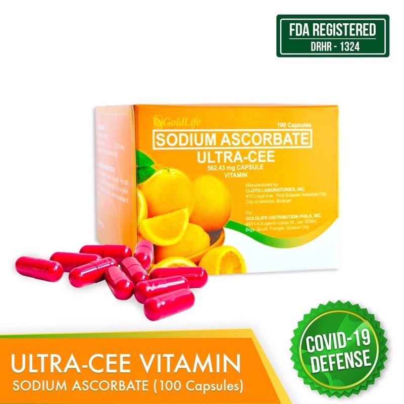 Ultra Cee Vitamin Sodium Ascorbate (100 Capsules) Shopee Philippines