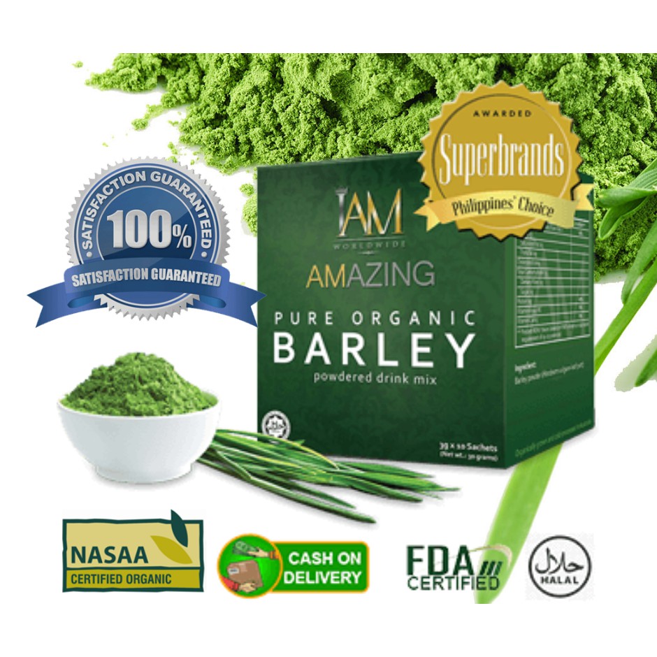 IAM WORLDWIDE Pure Organic Barley Juice (1 box) | Shopee Philippines