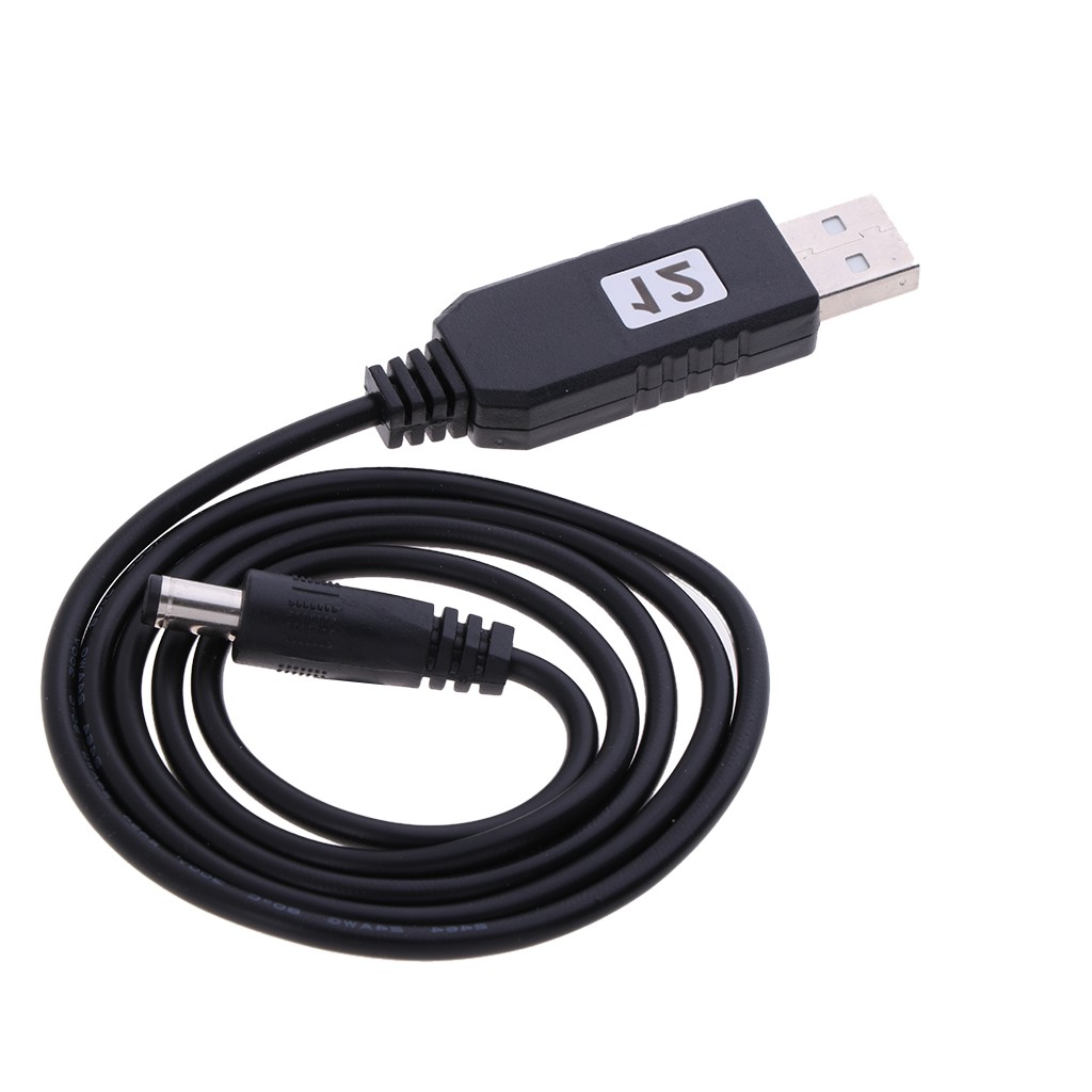 10pcs 1M/3.3ft USB 2.0 A Male to 1.35 x 3.5mm DC Plug 5V DC Power Cable Black 