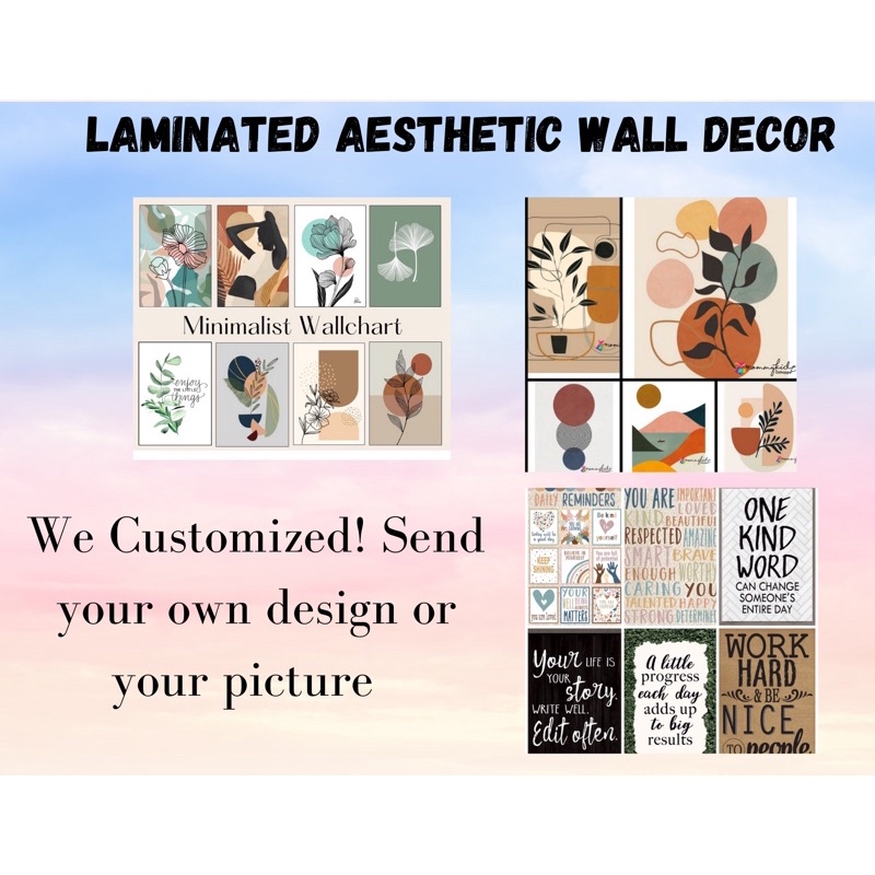 Laminated Aesthetic Wall Art | Shopee Philippines