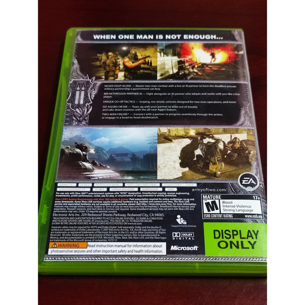 army of two the 40th day xbox one compatibility