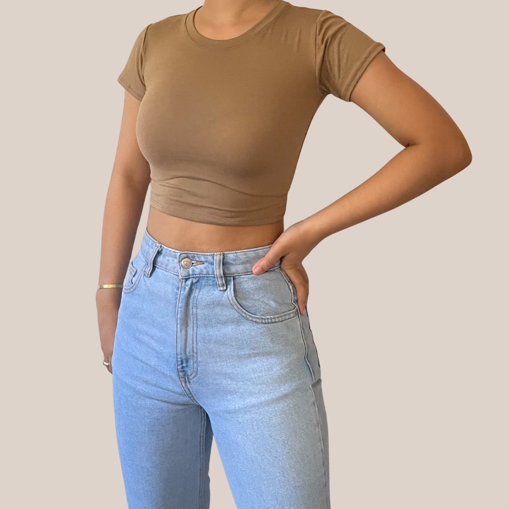 MM Clothing - Baby Tee Cropped Top | Shopee Philippines