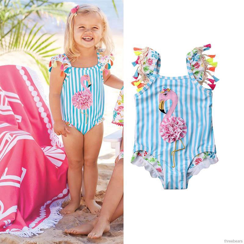 flamingo bathing suit baby