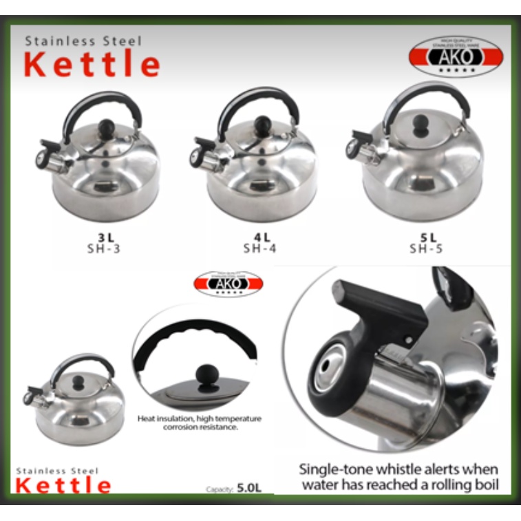 Stainless Steel Whistling Kettle Shopee Philippines