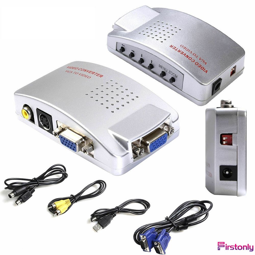 Computer Vga To Rca Switch Box Pc To Tv Av Monitor Composite S Video Converter Adapter Shopee Philippines