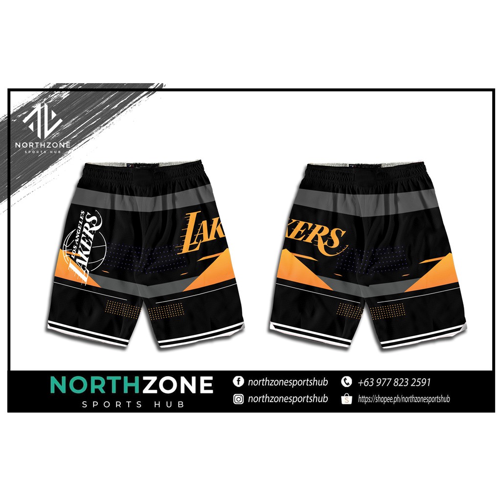 black lakers short