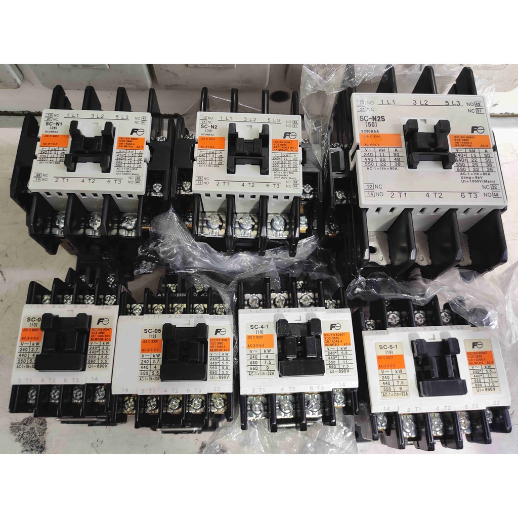 13a To 65a Fuji Electric Ac Magnetic Contactor Sc 0 Sc 05 Sc 4 1 Sc 5 1 Sc N1 Sc N2 Sc N2s Sc N3 Shopee Philippines