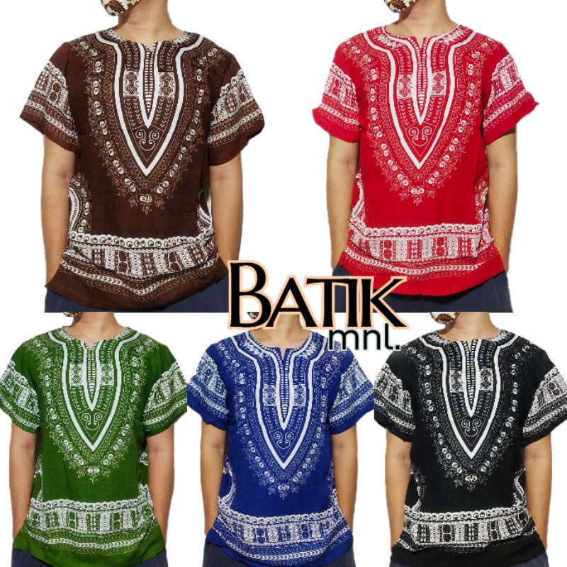 DASHIKI TSHIRT BOHEMIAN / INDIAN AFRICAN SHIRT/ POLO DASHIKI | Shopee ...