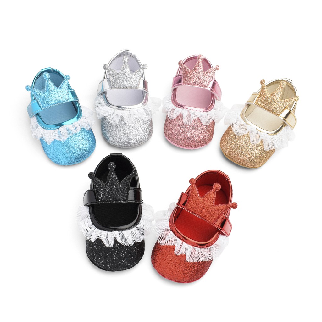 Baby Newborn Girl Shoes Cute AntiSlip Flower Prints Shoes Soft Soled